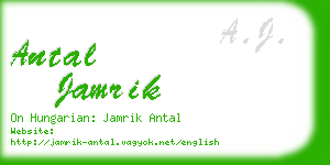 antal jamrik business card